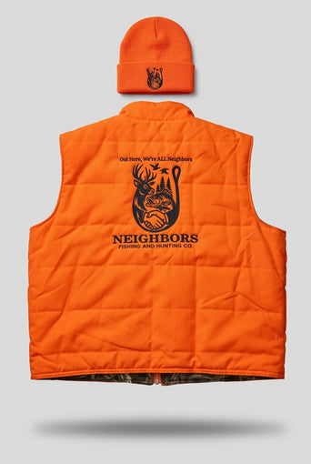 Reversible Safety & Camo Vest – Outdoor Hunting & Fishing Gear