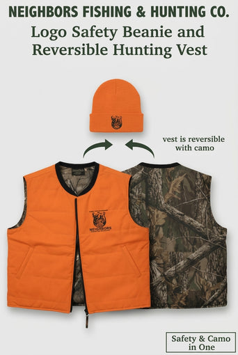 Reversible Safety & Camo Vest – Outdoor Hunting & Fishing Gear